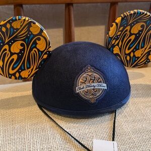 Club 33 NWT Micky Mouse Ear Hat with Yellow & Teal Patterned Ears